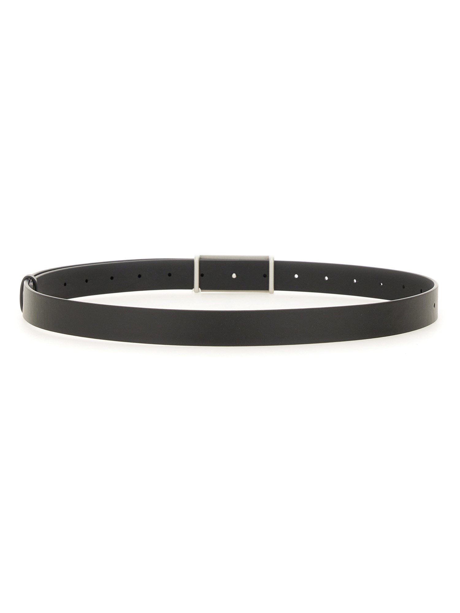 MM6 MAISON MARGIELA    NUMERIC LOGO LEATHER BELT