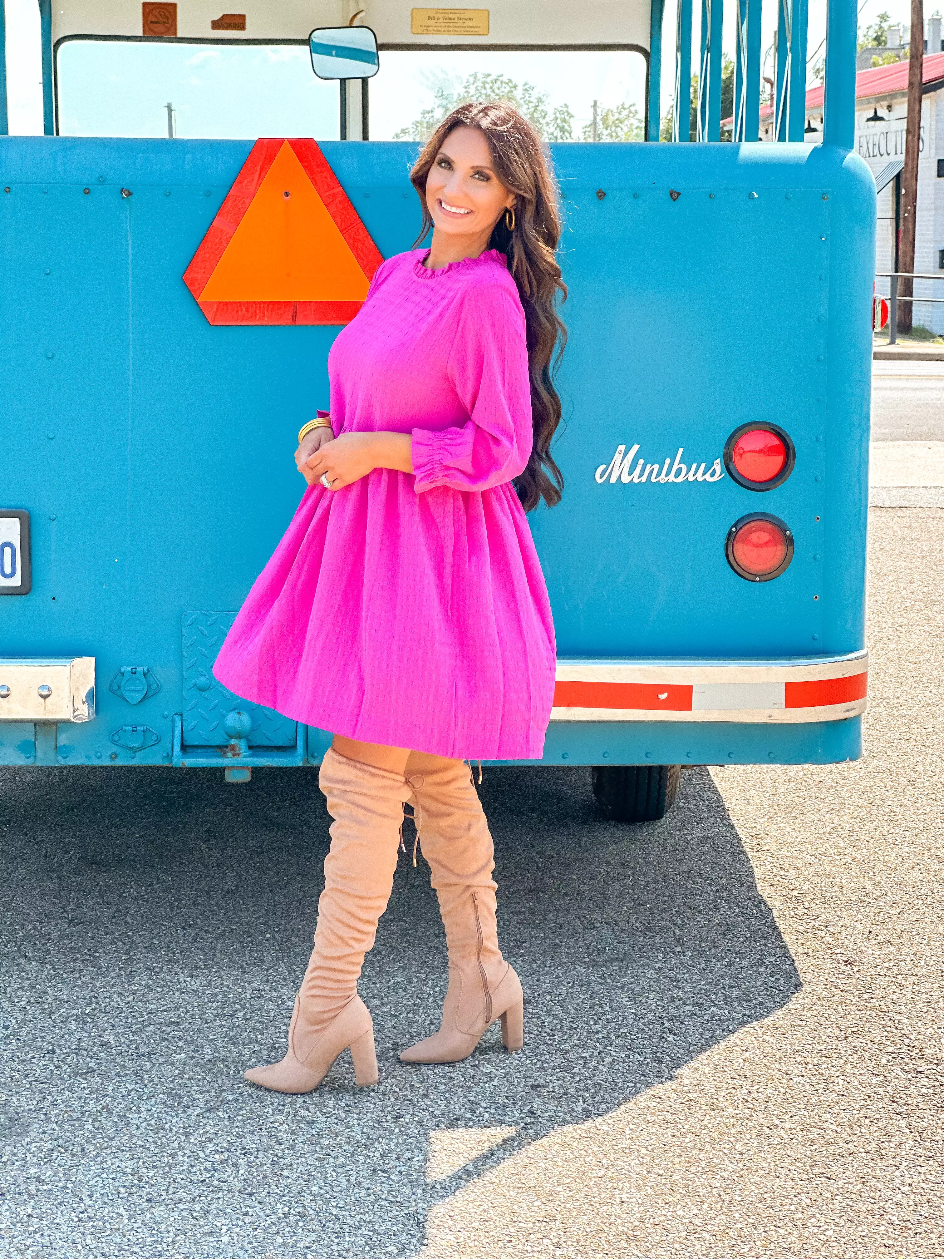 Moments For Life Magenta Dress