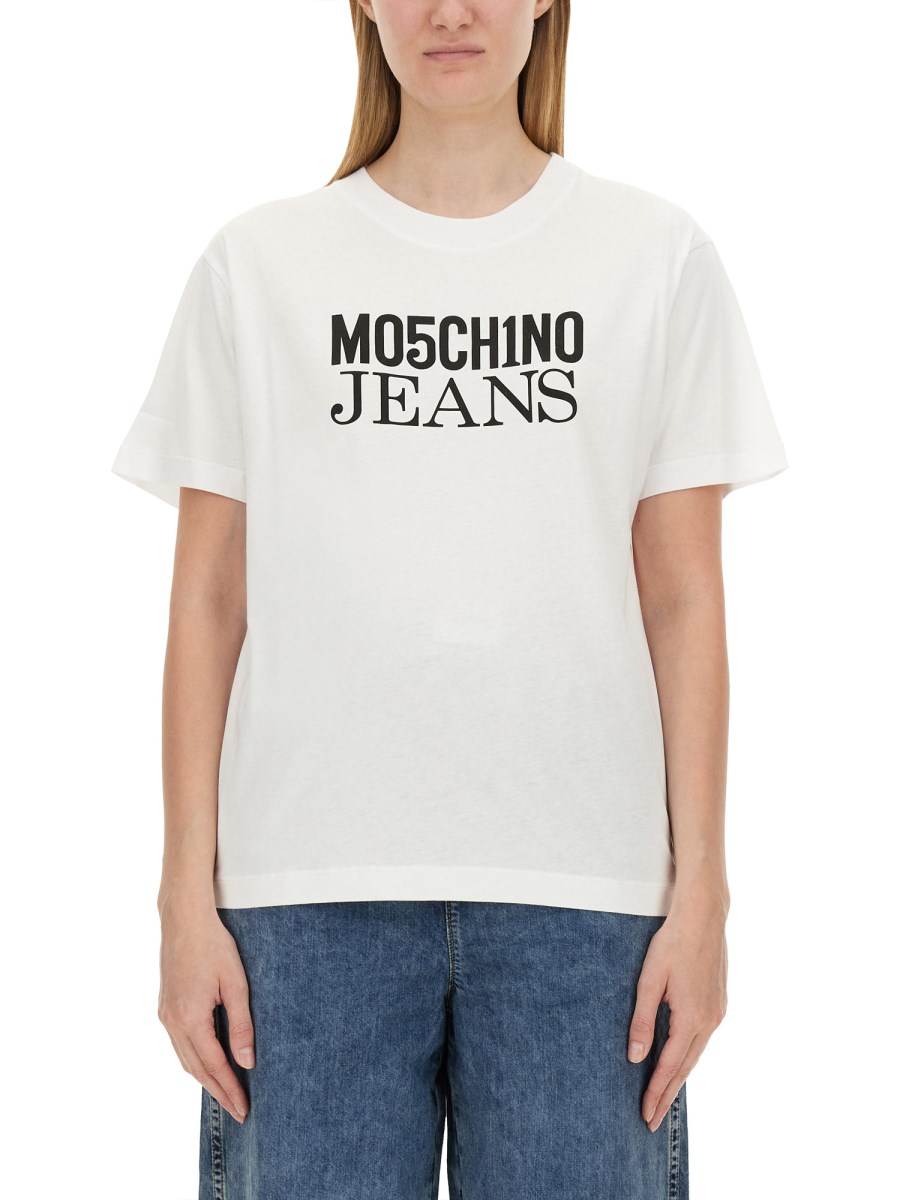 MOSCHINO JEANS    T-SHIRT WITH LOGO