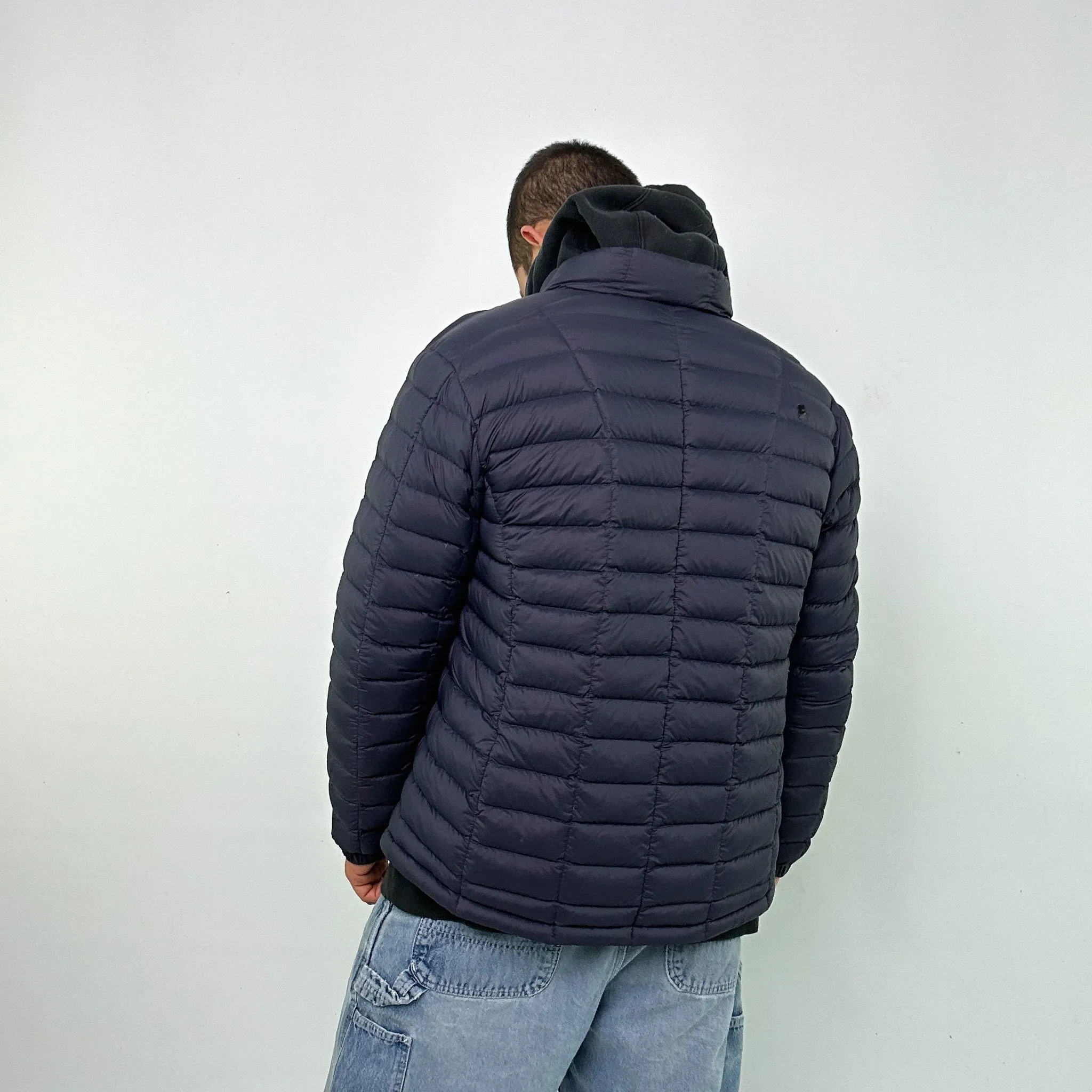 Navy Blue 90s Montbell Puffer Jacket Coat (XL)