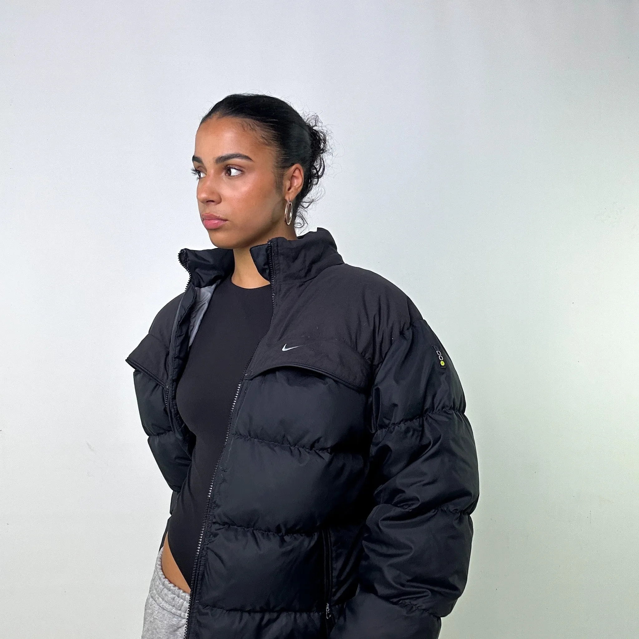 NAVY BLUE 90S NIKE PUFFER JACKET COAT (