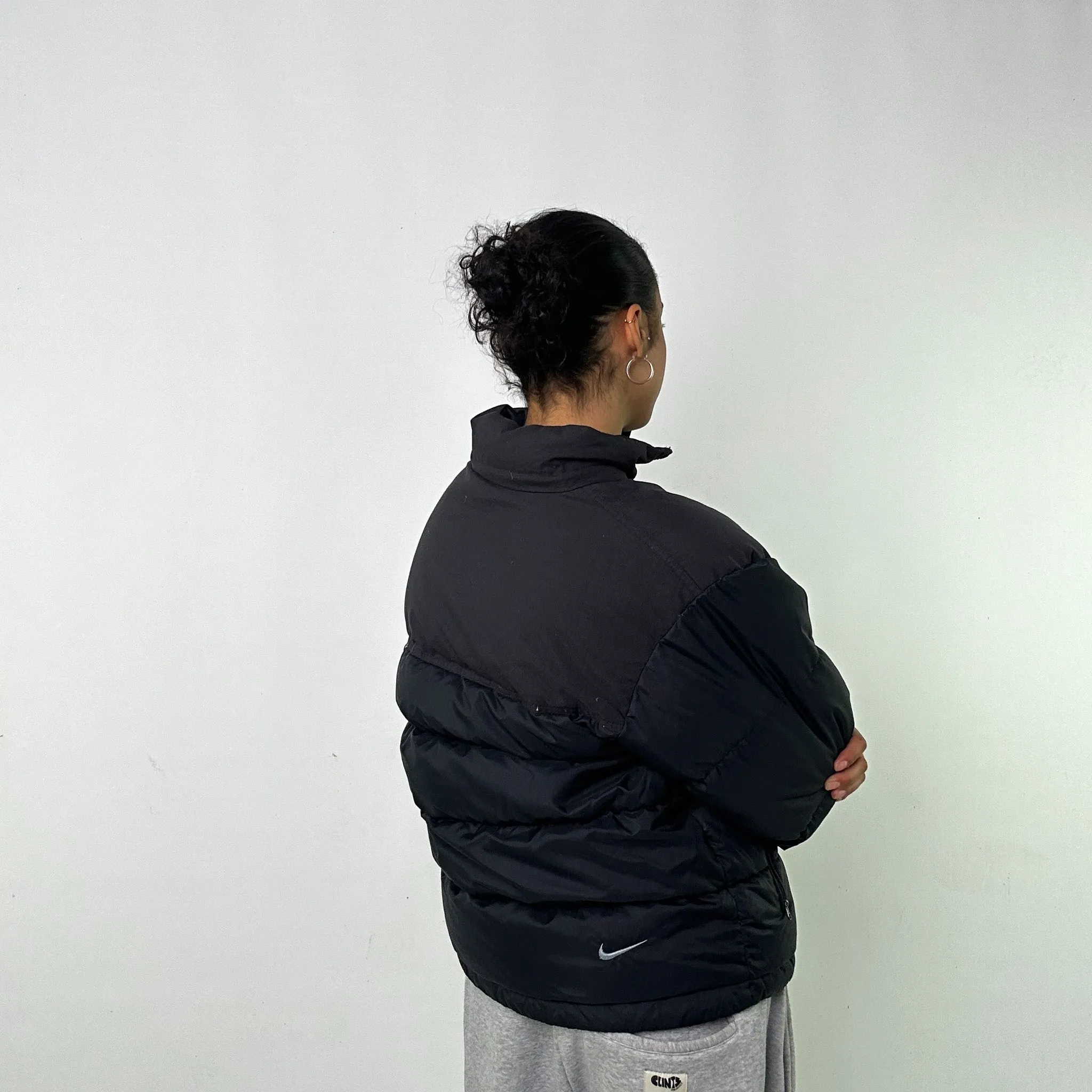 NAVY BLUE 90S NIKE PUFFER JACKET COAT (