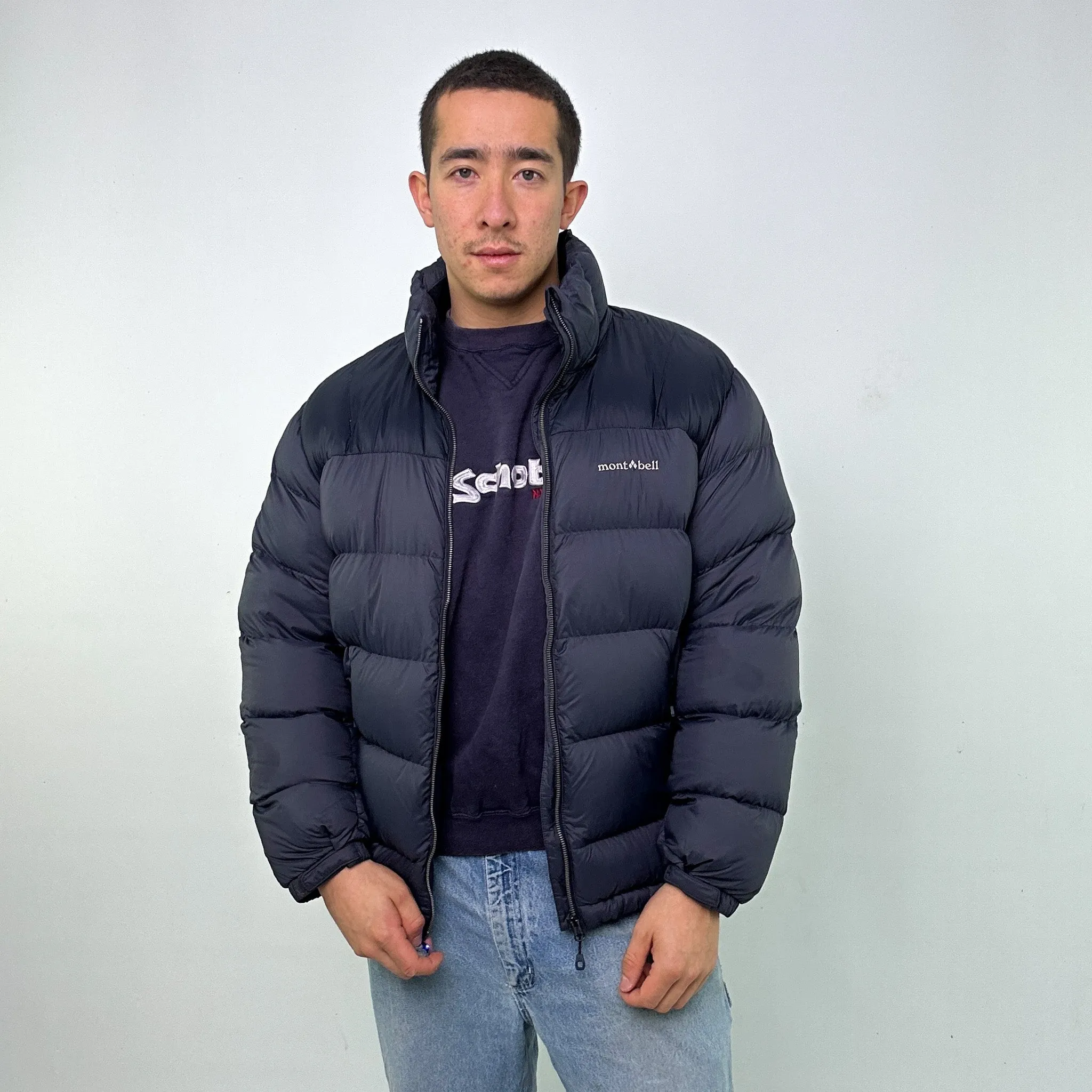 Navy Blue y2ks Montbell Puffer Jacket Coat (XL)