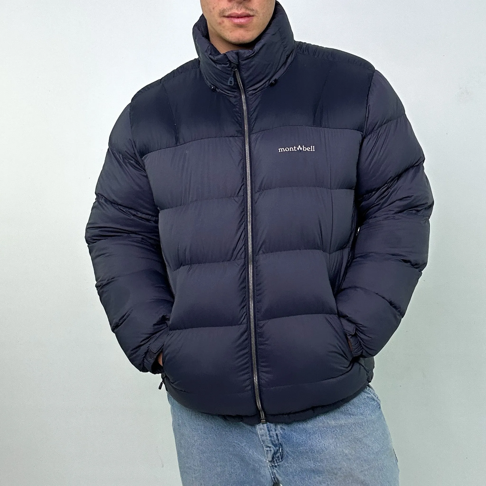 Navy Blue y2ks Montbell Puffer Jacket Coat (XL)