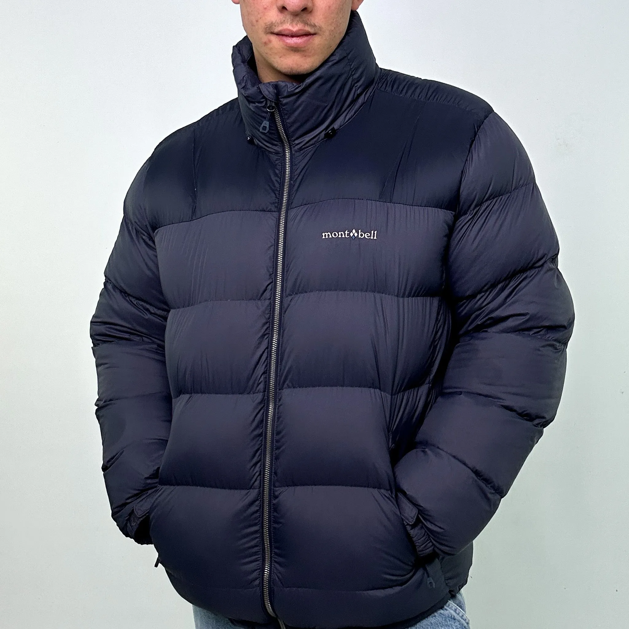 Navy Blue y2ks Montbell Puffer Jacket Coat (XL)