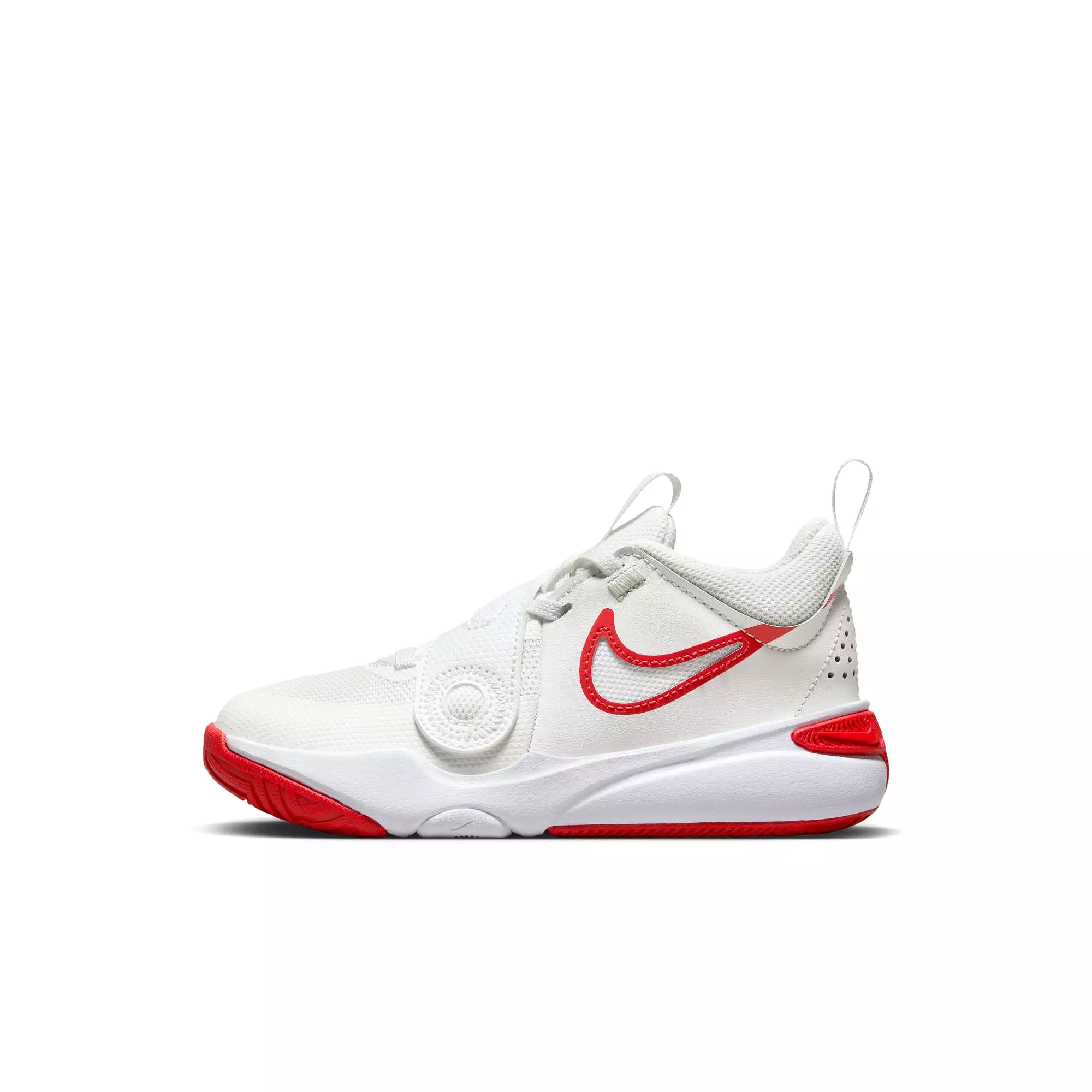 Nike Summit White/Track Red Team Hustle D 11 Children's Sneaker