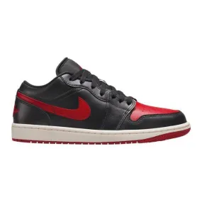 Nike women's air jordan 1 low (bred sail/ black/ gym red/ sail) sizes 6-10 dc0774-061