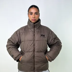 Olive Green 90s Helly Hansen Puffer Jacket Coat (M)