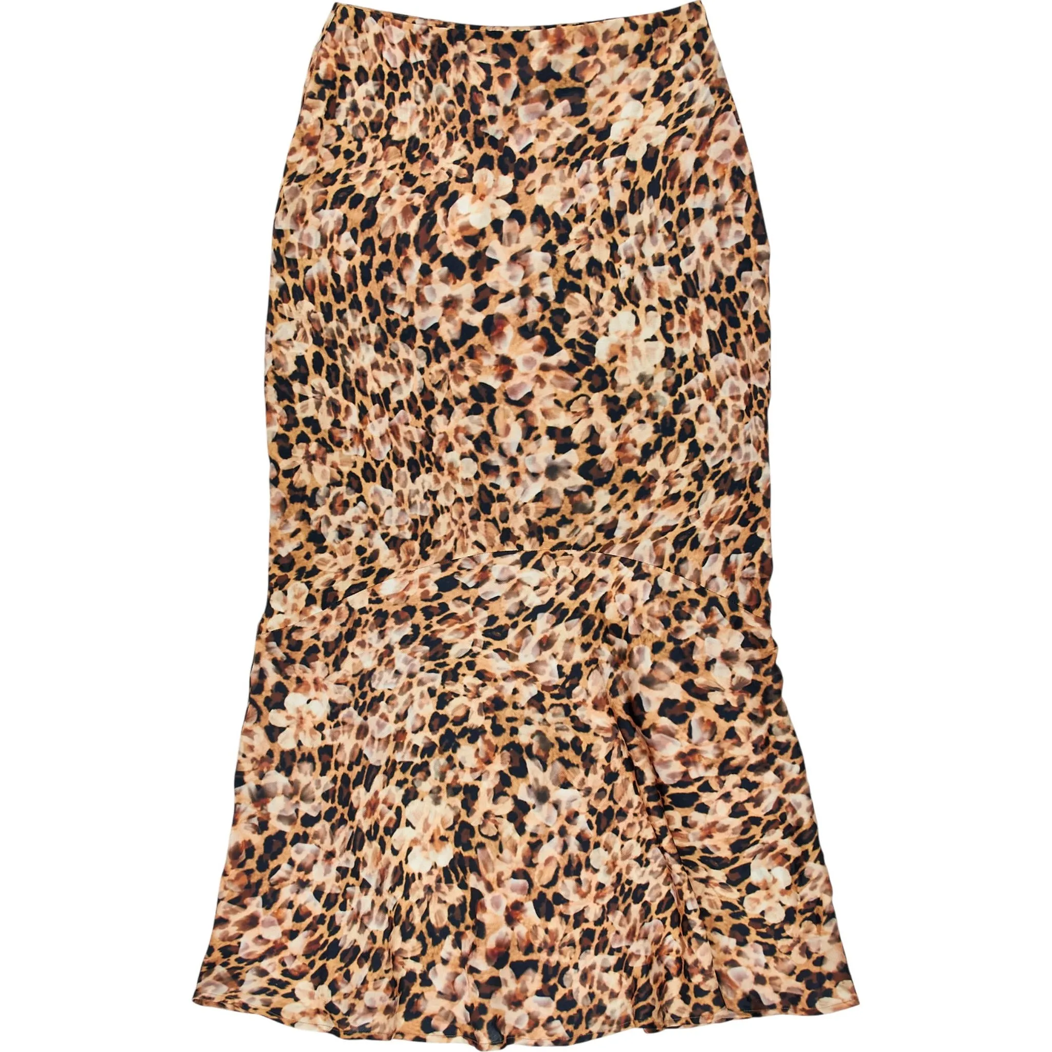 Omnes Cheetah Print Bessie Flare Midi Skirt