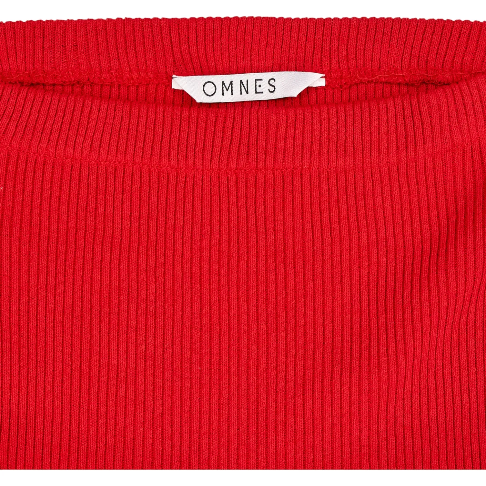 Omnes Red Ribbed Skirt