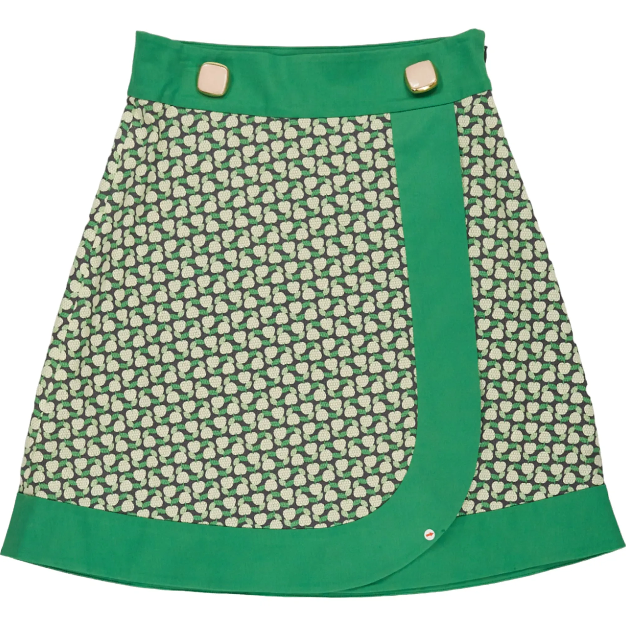 Orla Kiely Green Apple Print Skirt