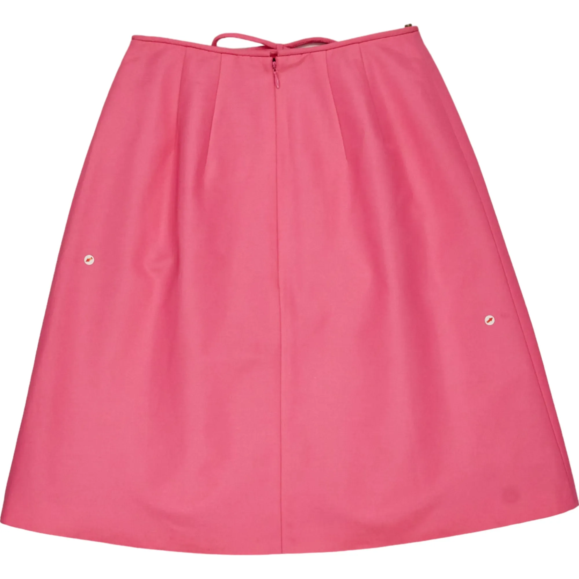 Orla Kiely Pink Drawstring Midi Skirt