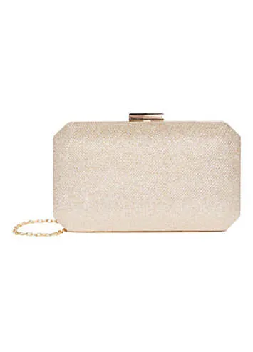 Paradox London Glitter Mesh ’Dulcie’ Box Clutch Bag | Grattan