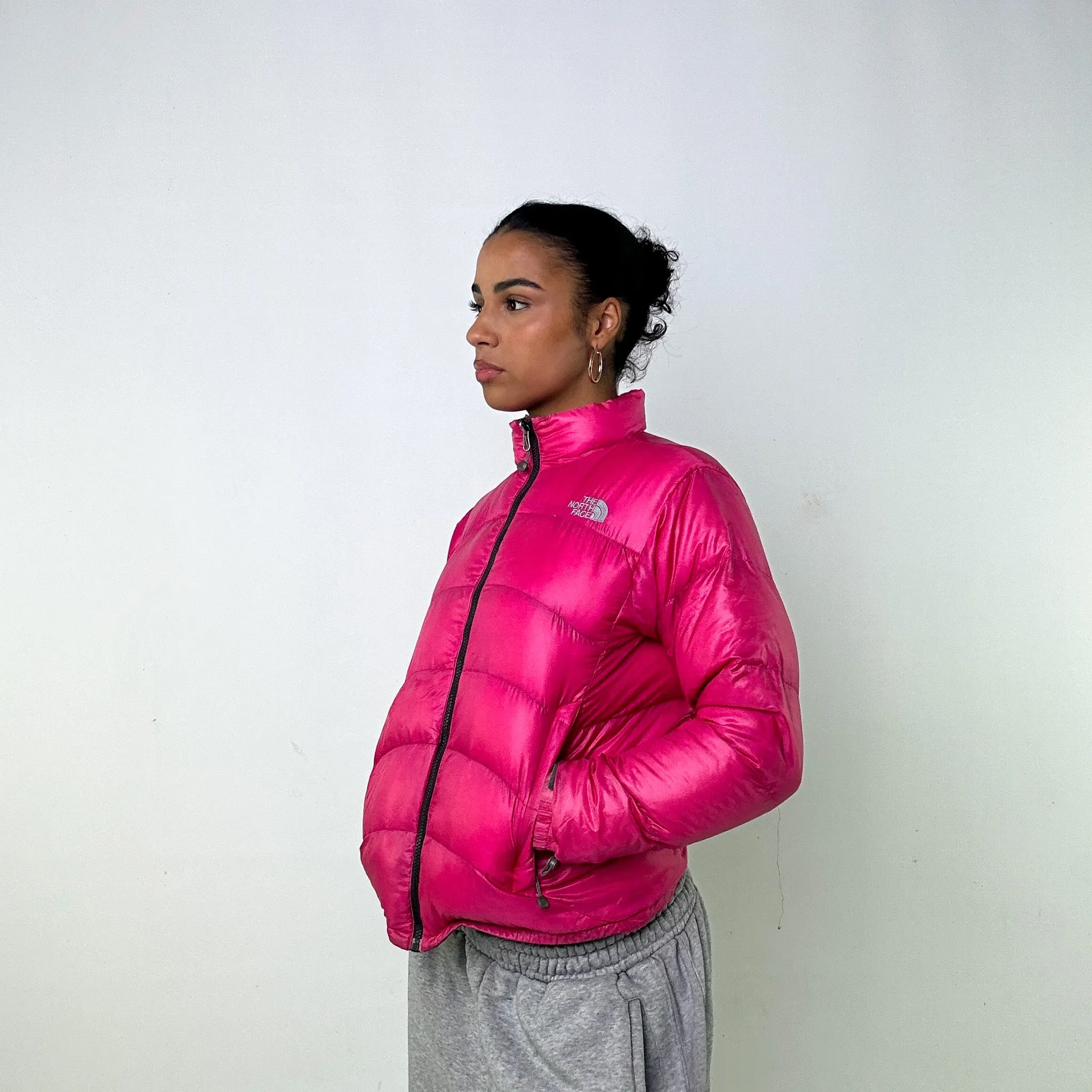 PINK 90S THE NORTH FACE SUMMIT SERIES PUFFER JACKET COAT (