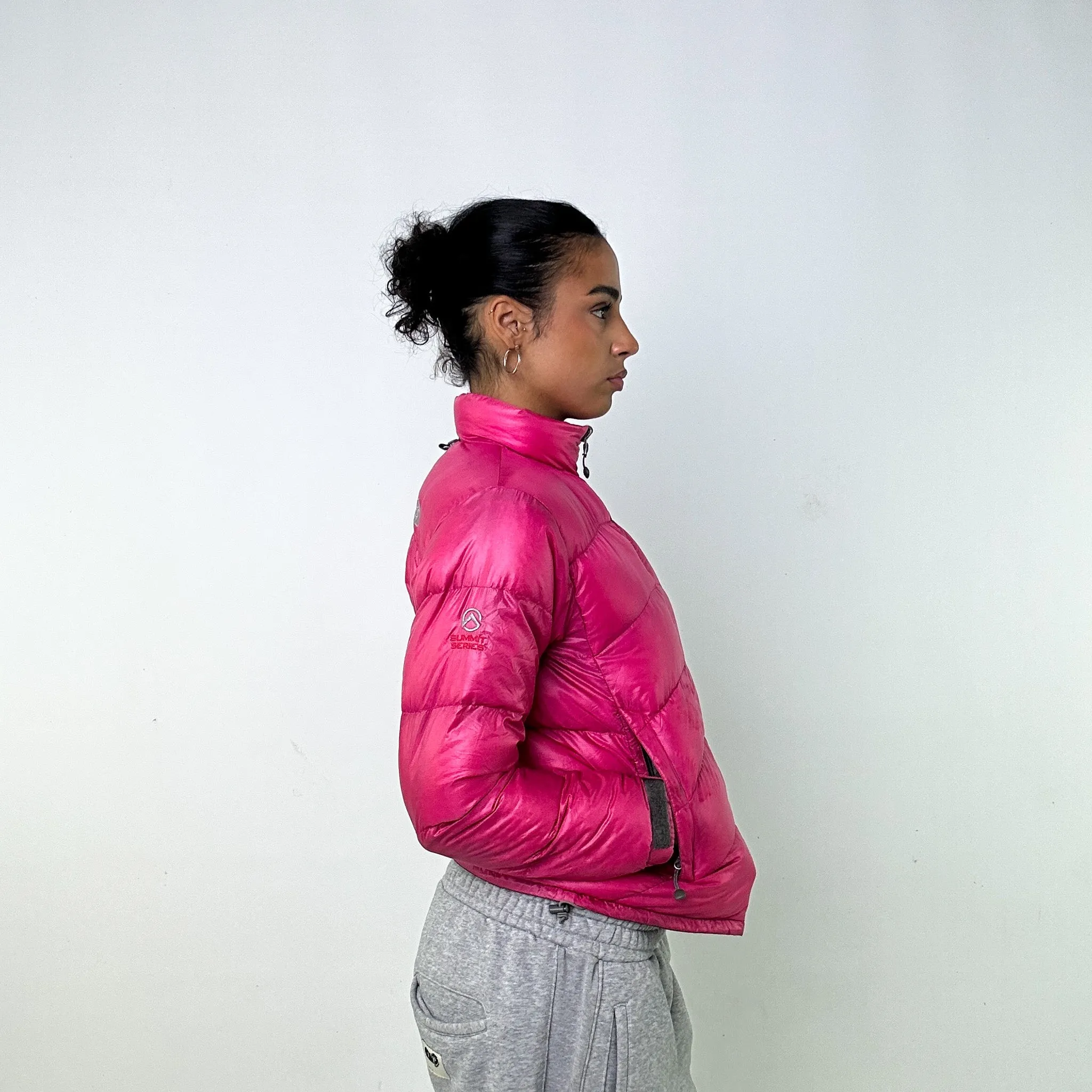 PINK 90S THE NORTH FACE SUMMIT SERIES PUFFER JACKET COAT (