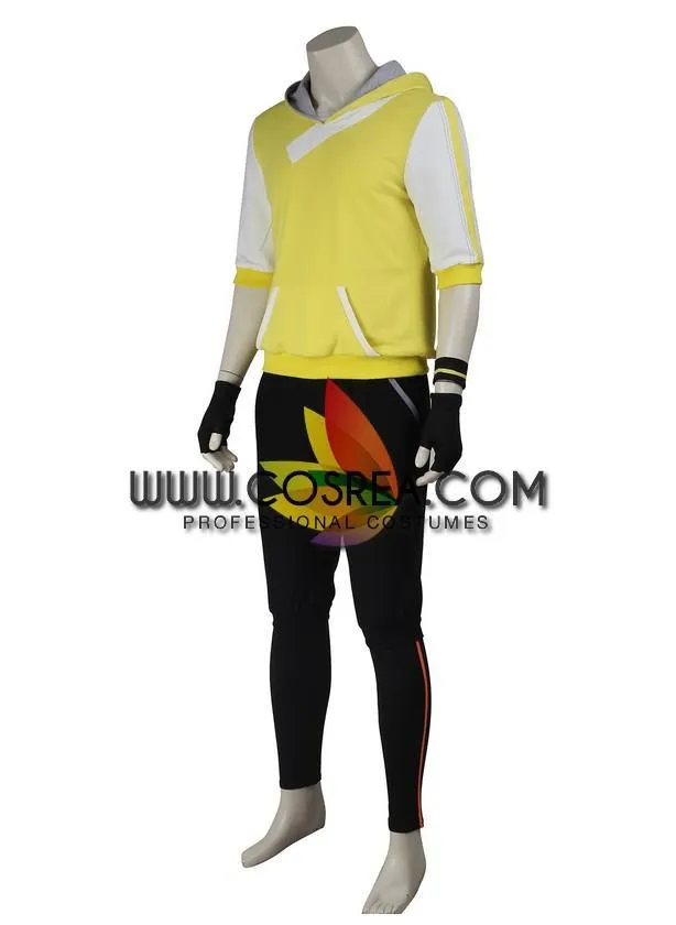 Pokemon Go Yellow Male Trainer Cosplay Costume