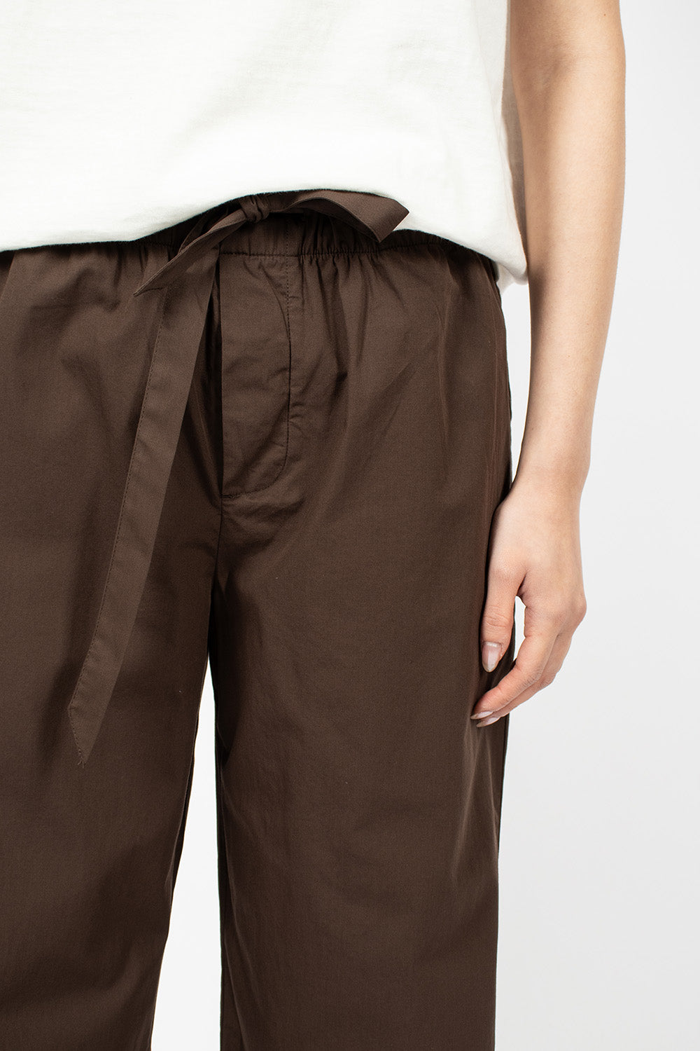 Poplin Pyjama Pants Coffee