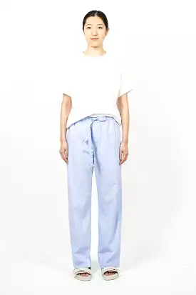 Poplin Pyjama Pants Pale Clear Blue