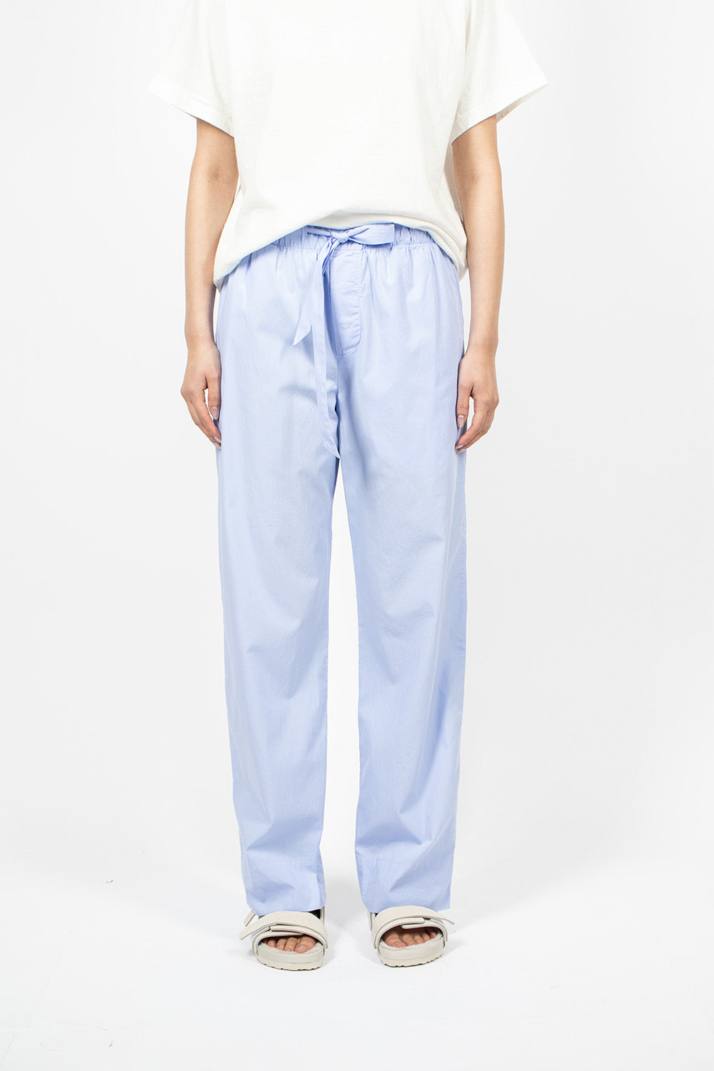 Poplin Pyjama Pants Pale Clear Blue