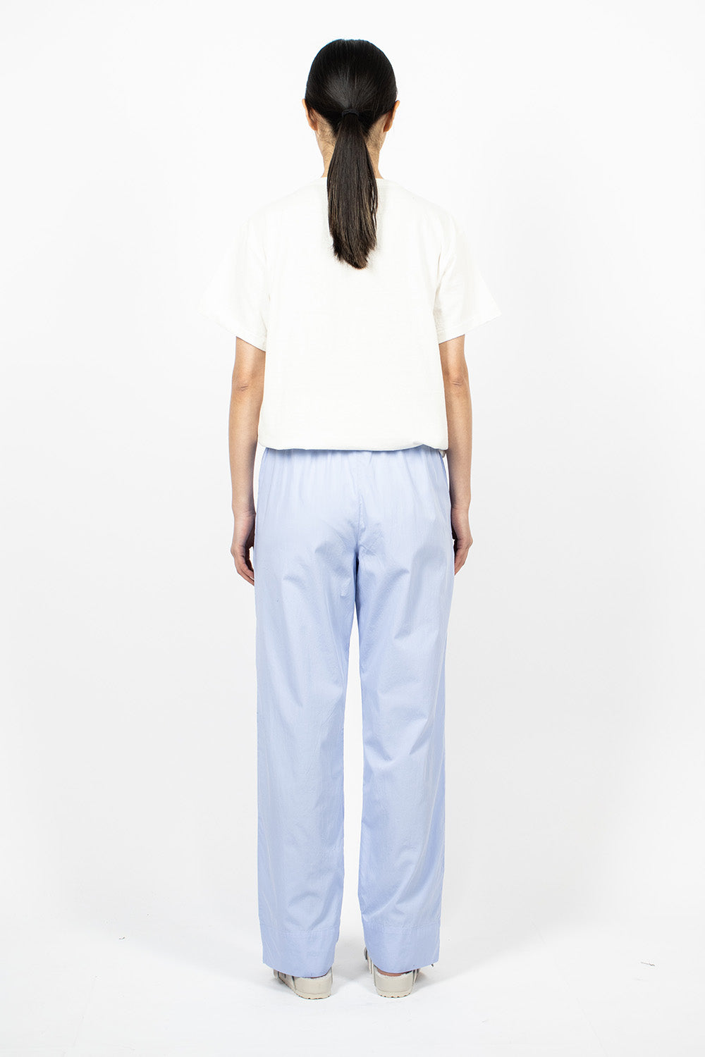 Poplin Pyjama Pants Pale Clear Blue