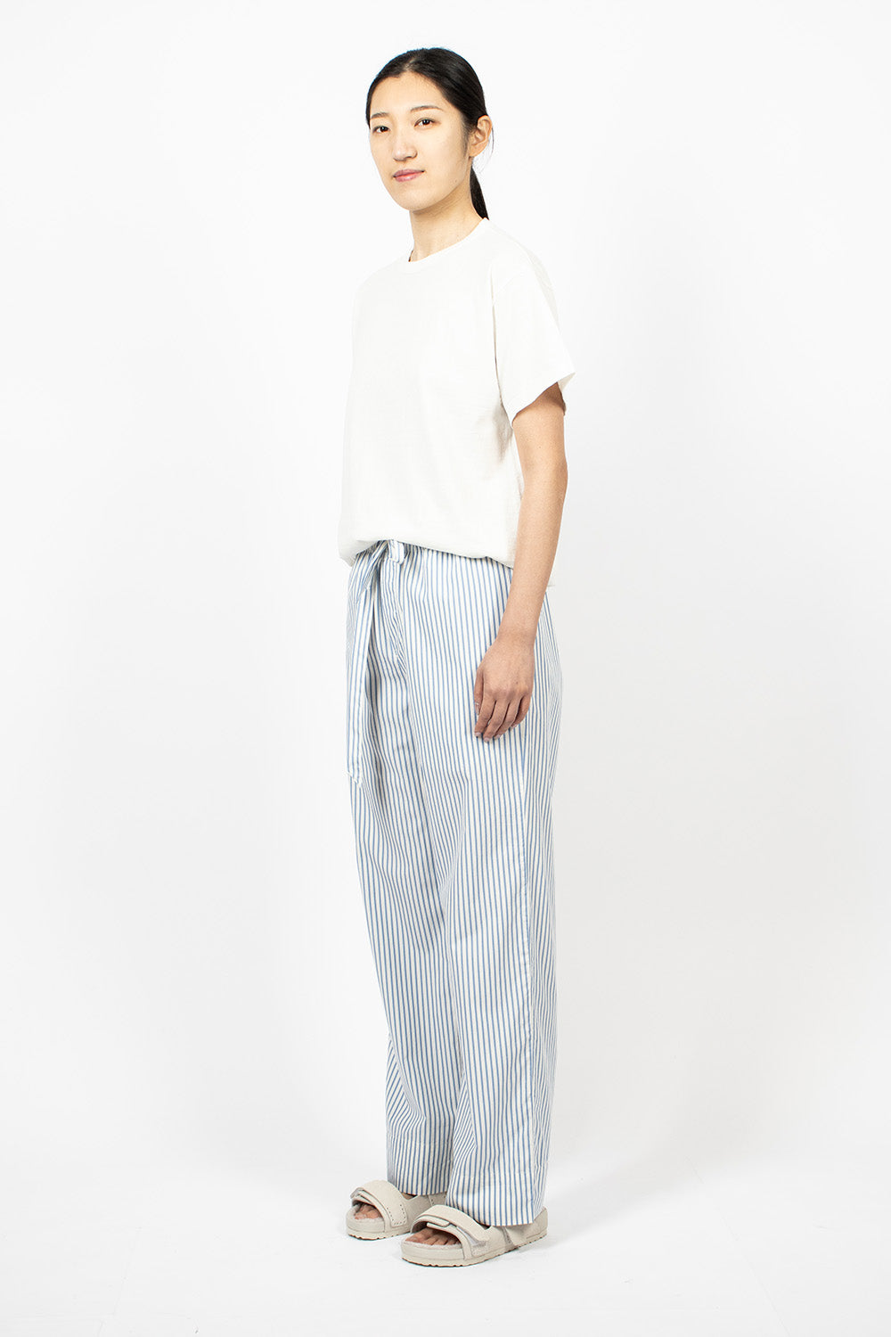 Poplin Pyjama Pants Placid Blue Stripes