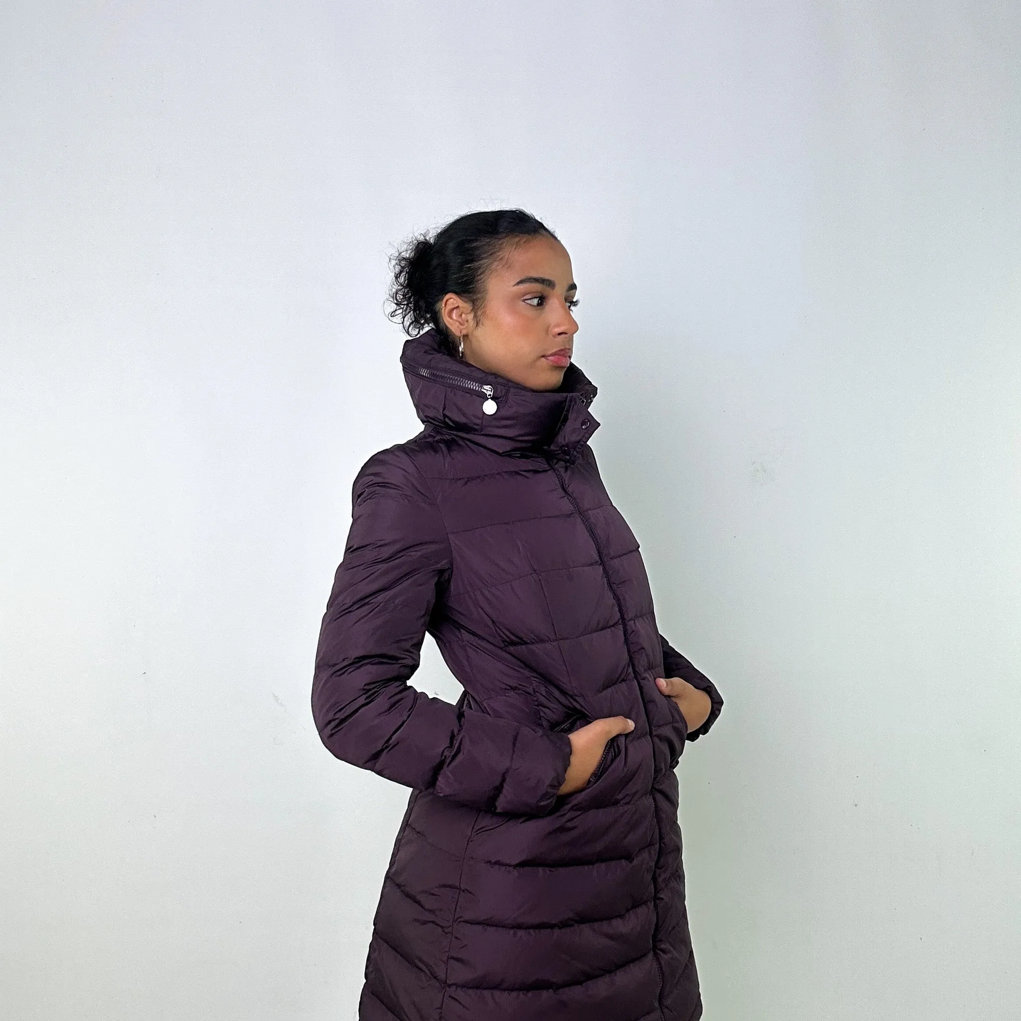 PURPLE Y2KS MONCLER FLAMME GIUBOTTO PUFFER JACKET COAT (