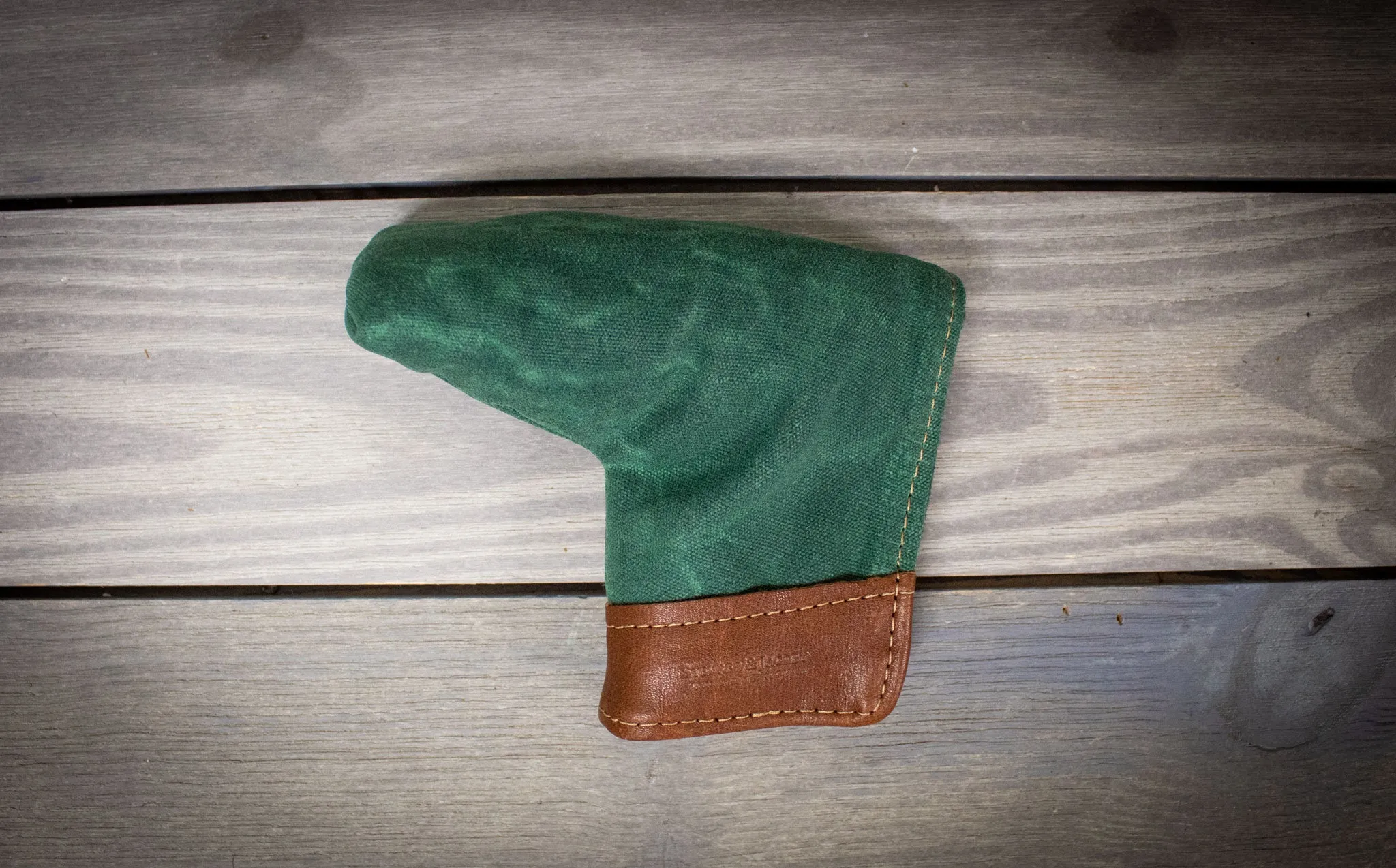 Putter Cover- Waxed Cotton Duck and Leather