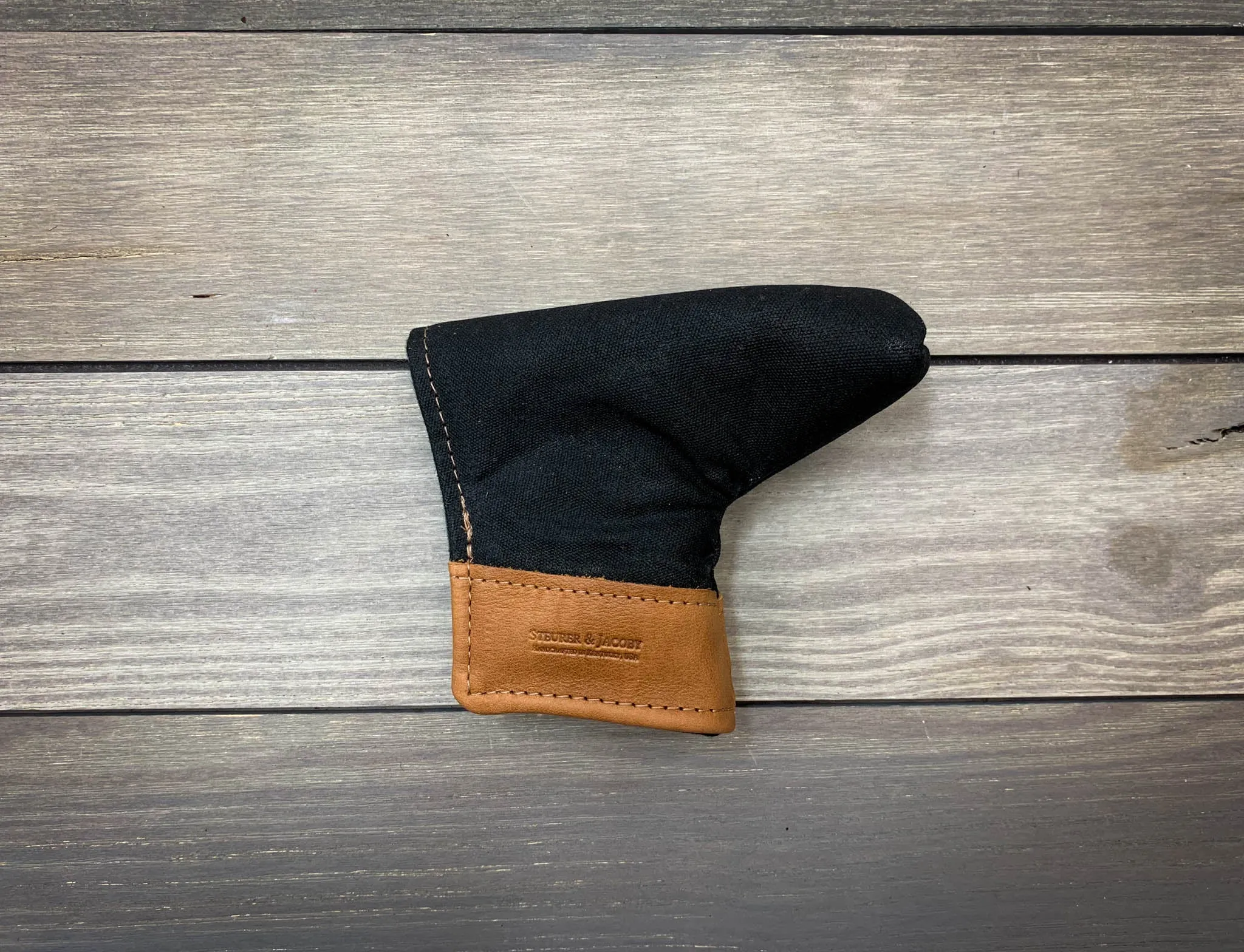 Putter Cover- Waxed Cotton Duck and Leather