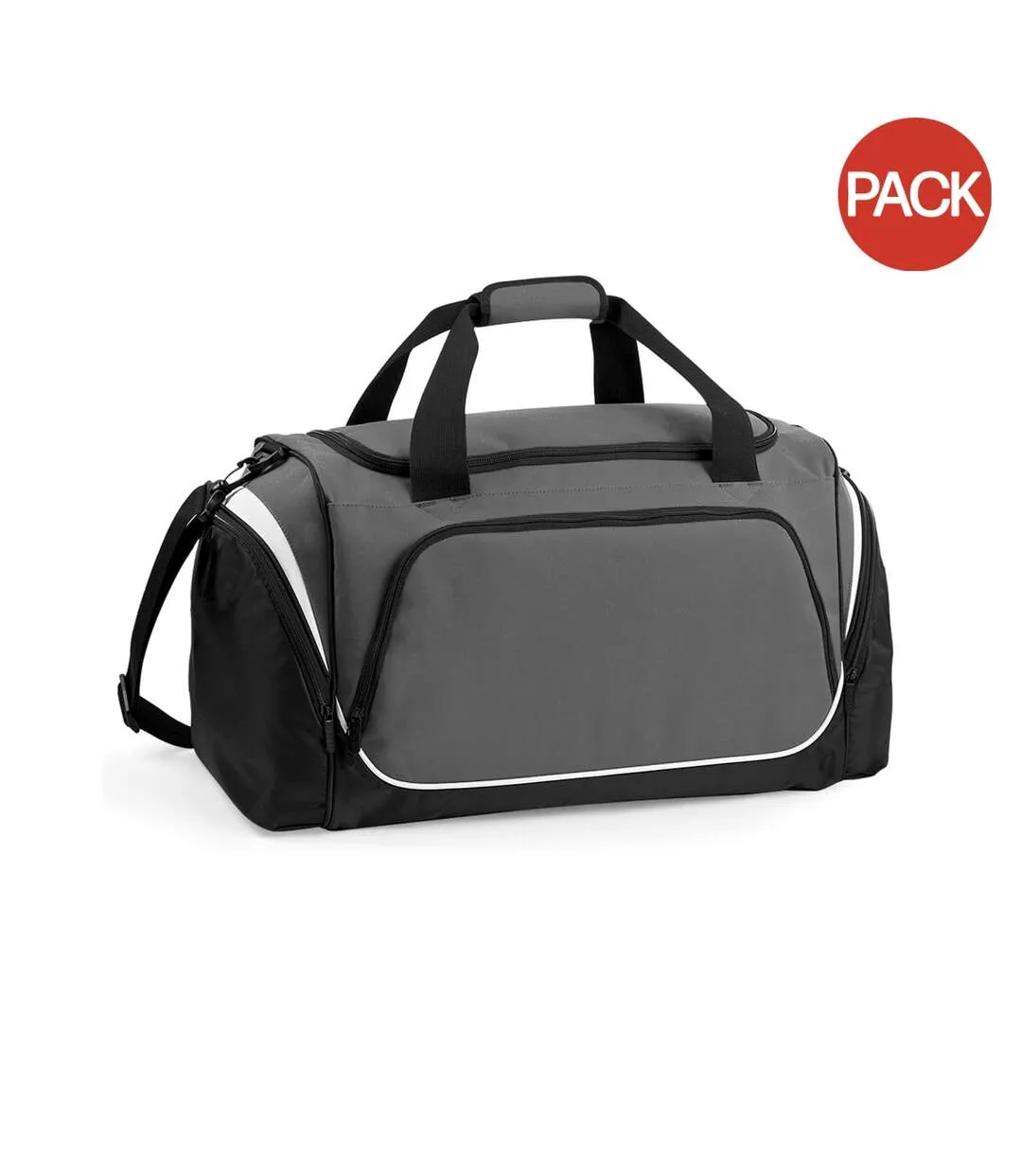 Quadra Pro Team Holdall / Duffel Bag (55 Liters) (Pack of 2) (Graphite/Black/White) (One Size) - UTBC4453