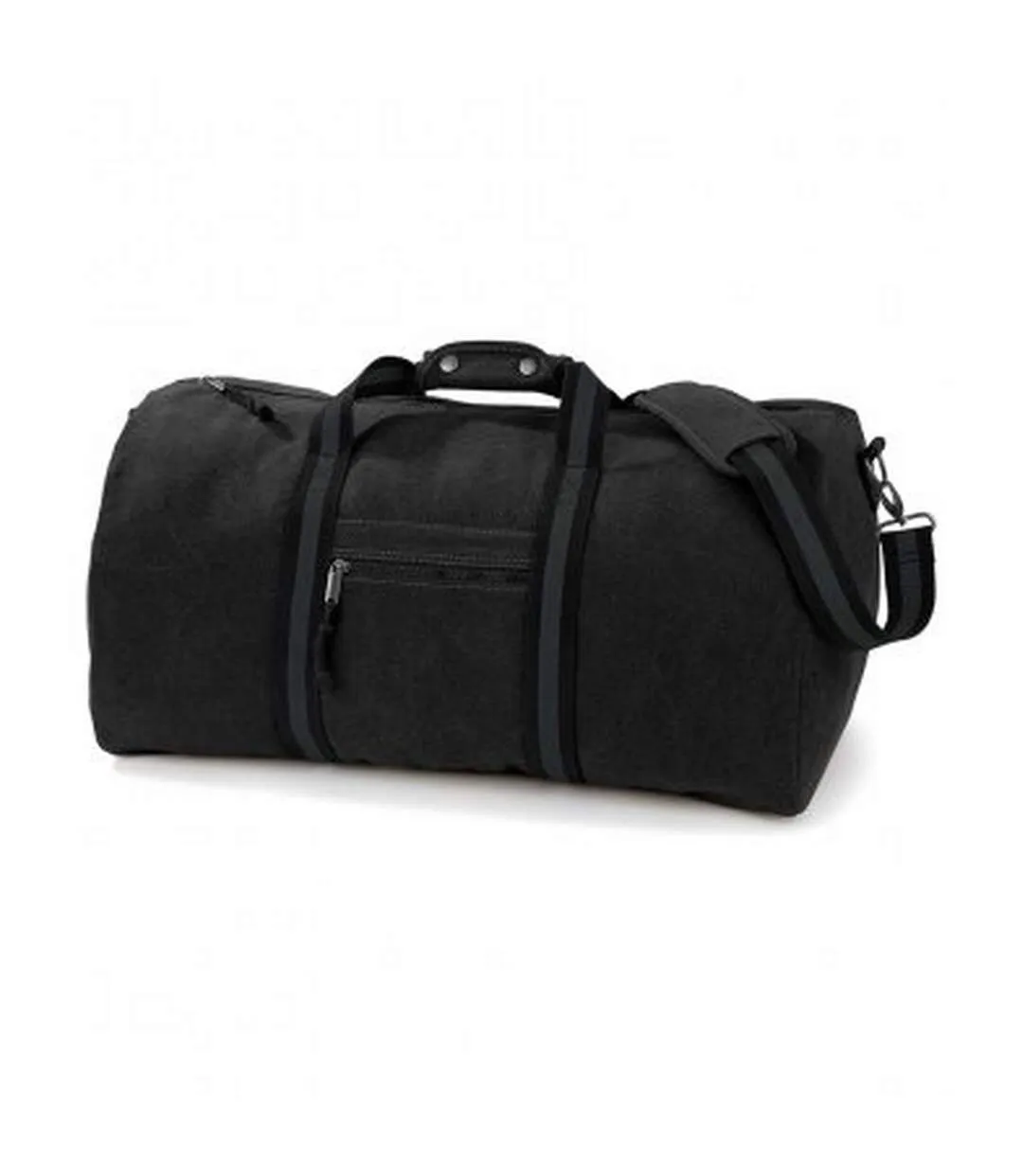 Quadra Vintage Canvas Holdall Duffel Bag - 45 liters (Vintage Black) (One Size) - UTBC767