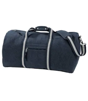 Quadra Vintage Canvas Holdall Duffel Bag - 45 liters (Vintage Oxford Navy) (One Size) - UTBC767