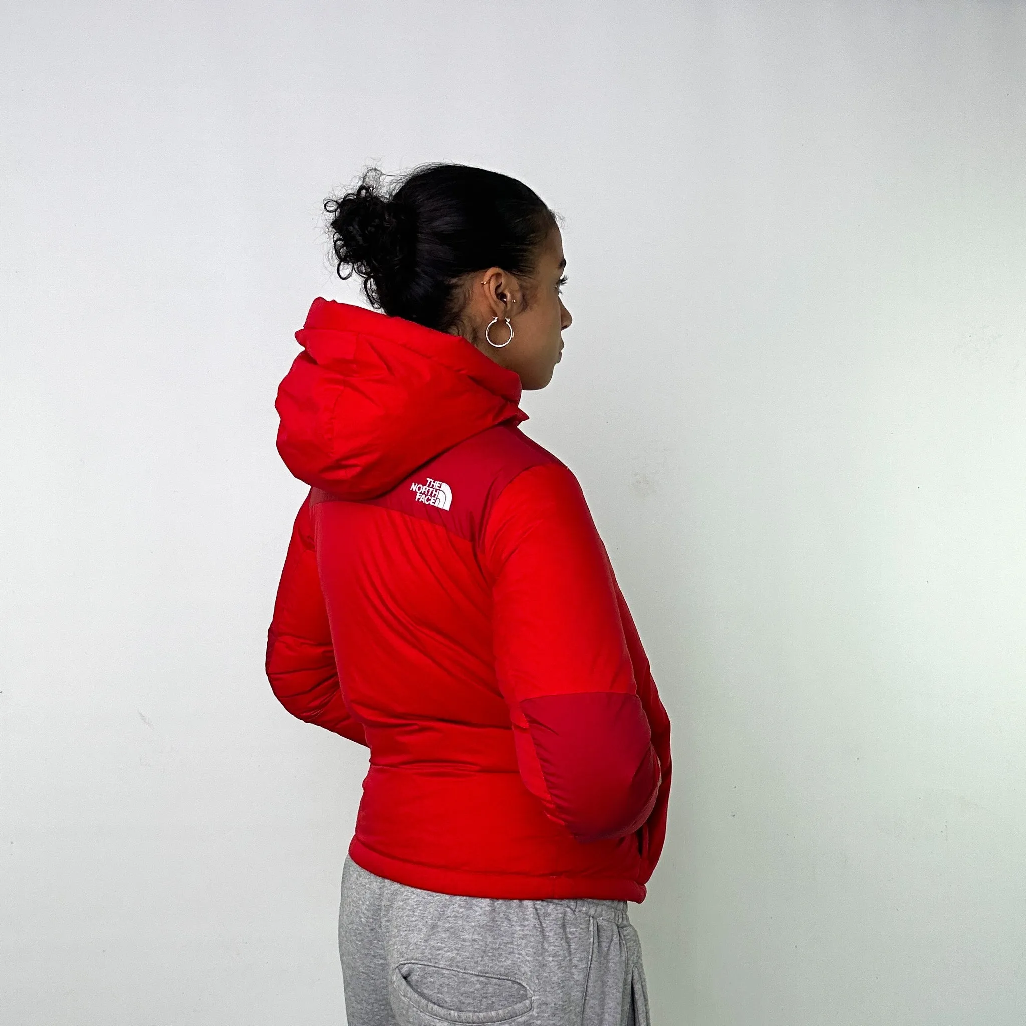 RED 90S THE NORTH FACE HYVENT PUFFER JACKET COAT (