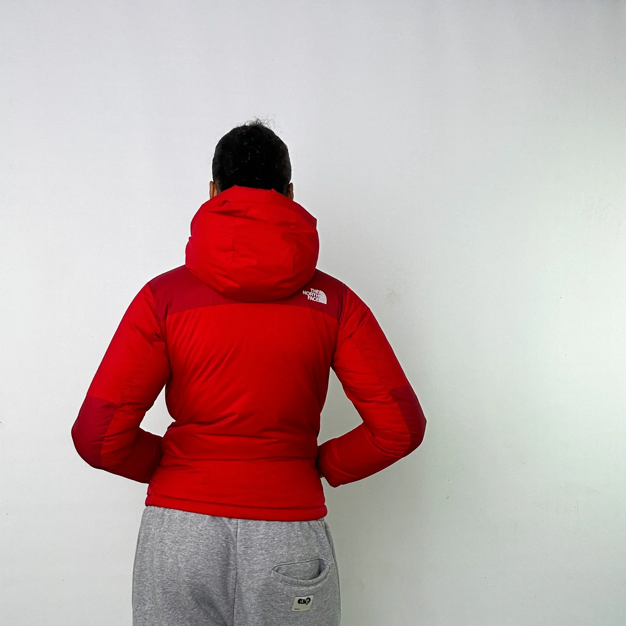 RED 90S THE NORTH FACE HYVENT PUFFER JACKET COAT (