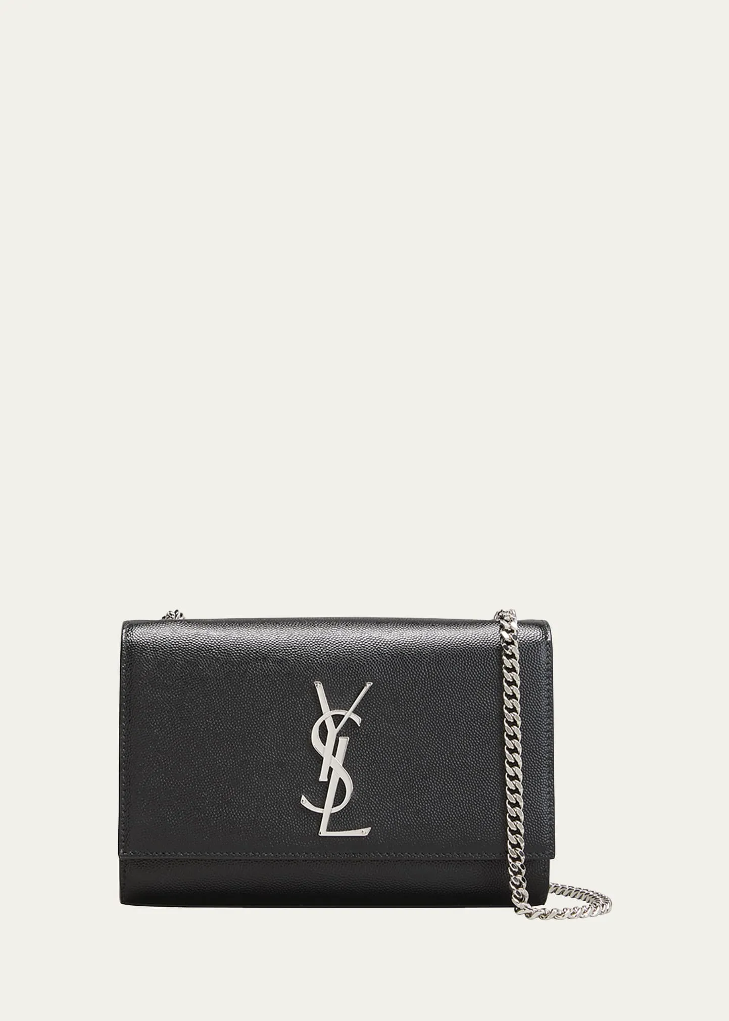 Saint Laurent Kate Small YSL Crossbody Bag in Grained Leather