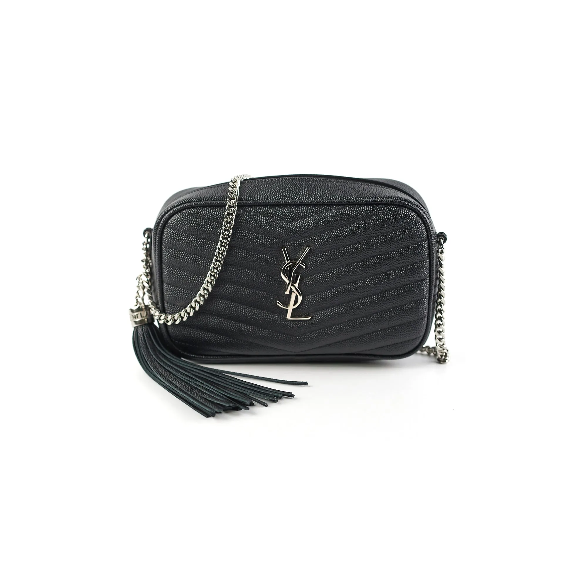 Saint Laurent Mini Lou Camera Black Crossbody Bag