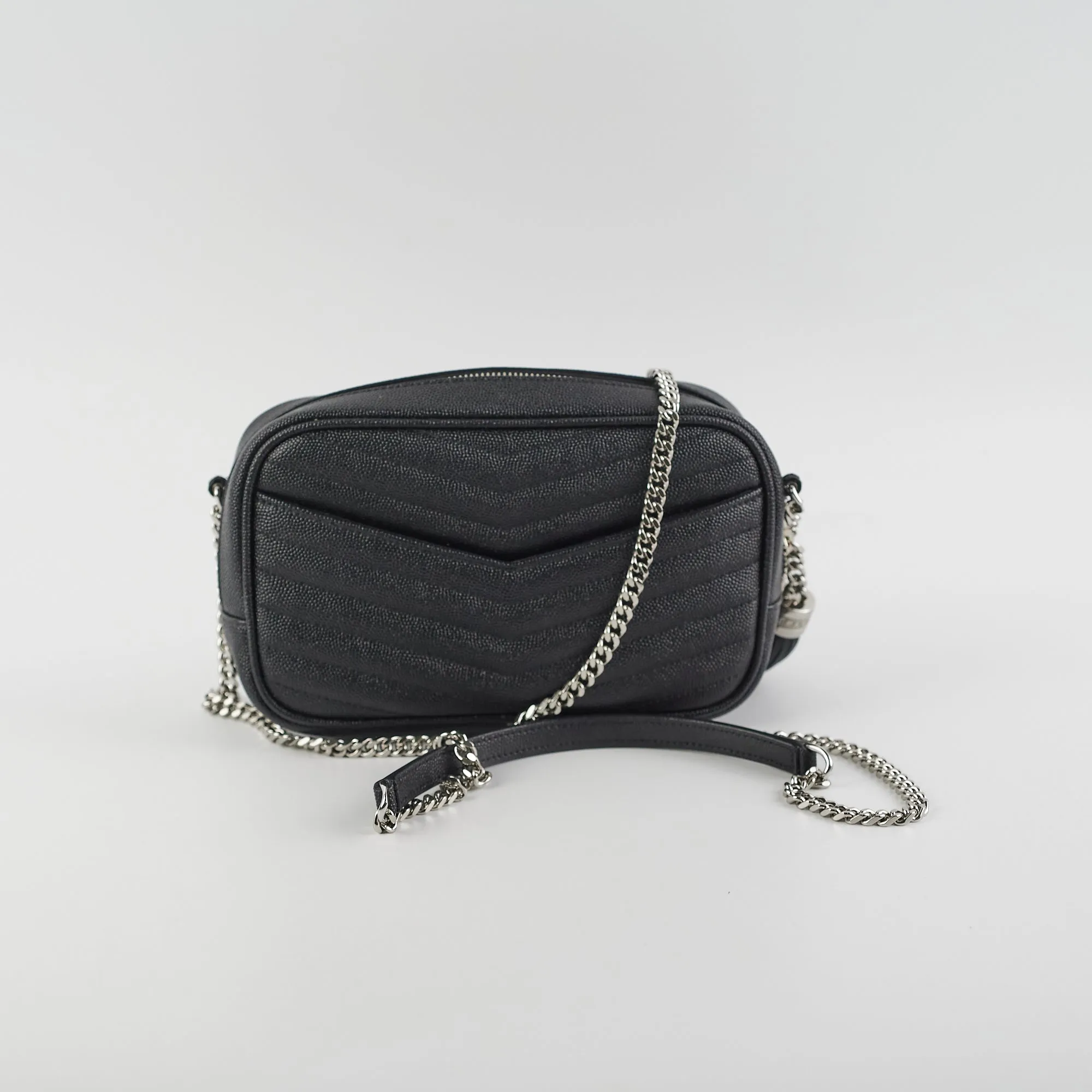 Saint Laurent Mini Lou Camera Black Crossbody Bag