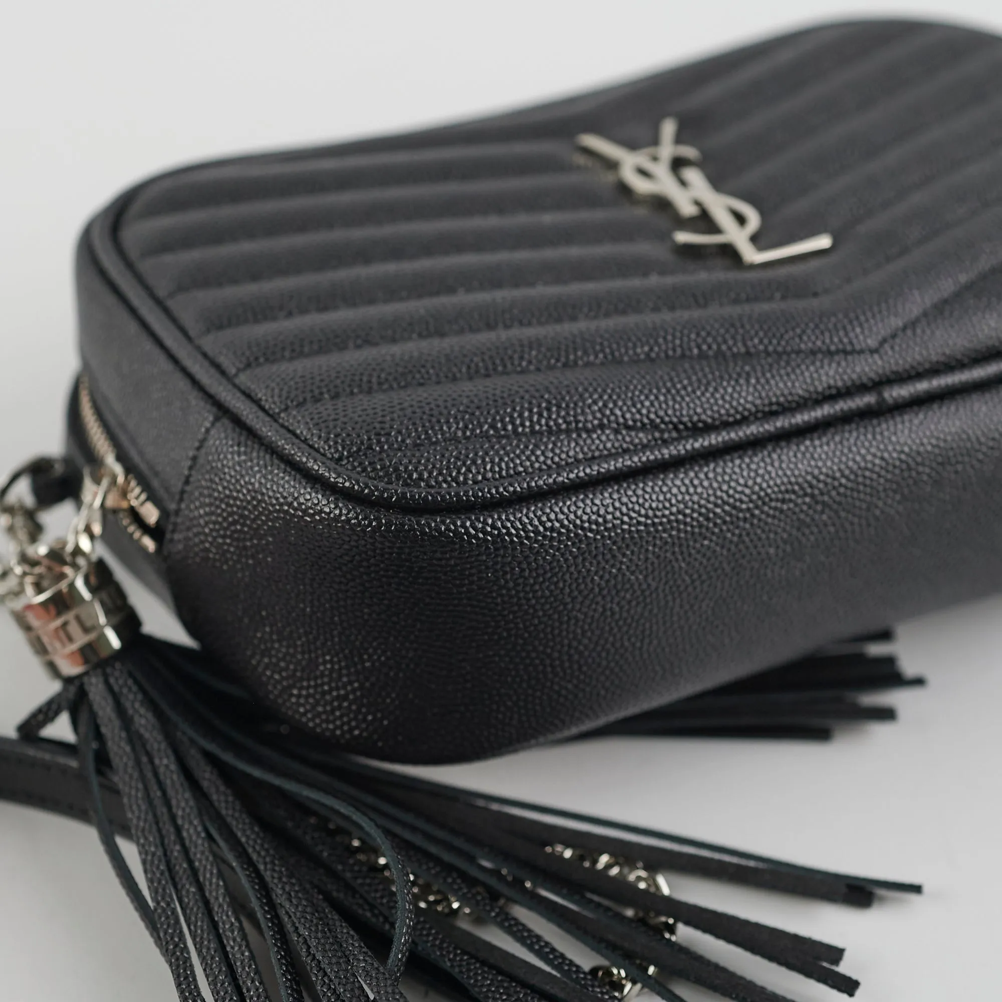 Saint Laurent Mini Lou Camera Black Crossbody Bag