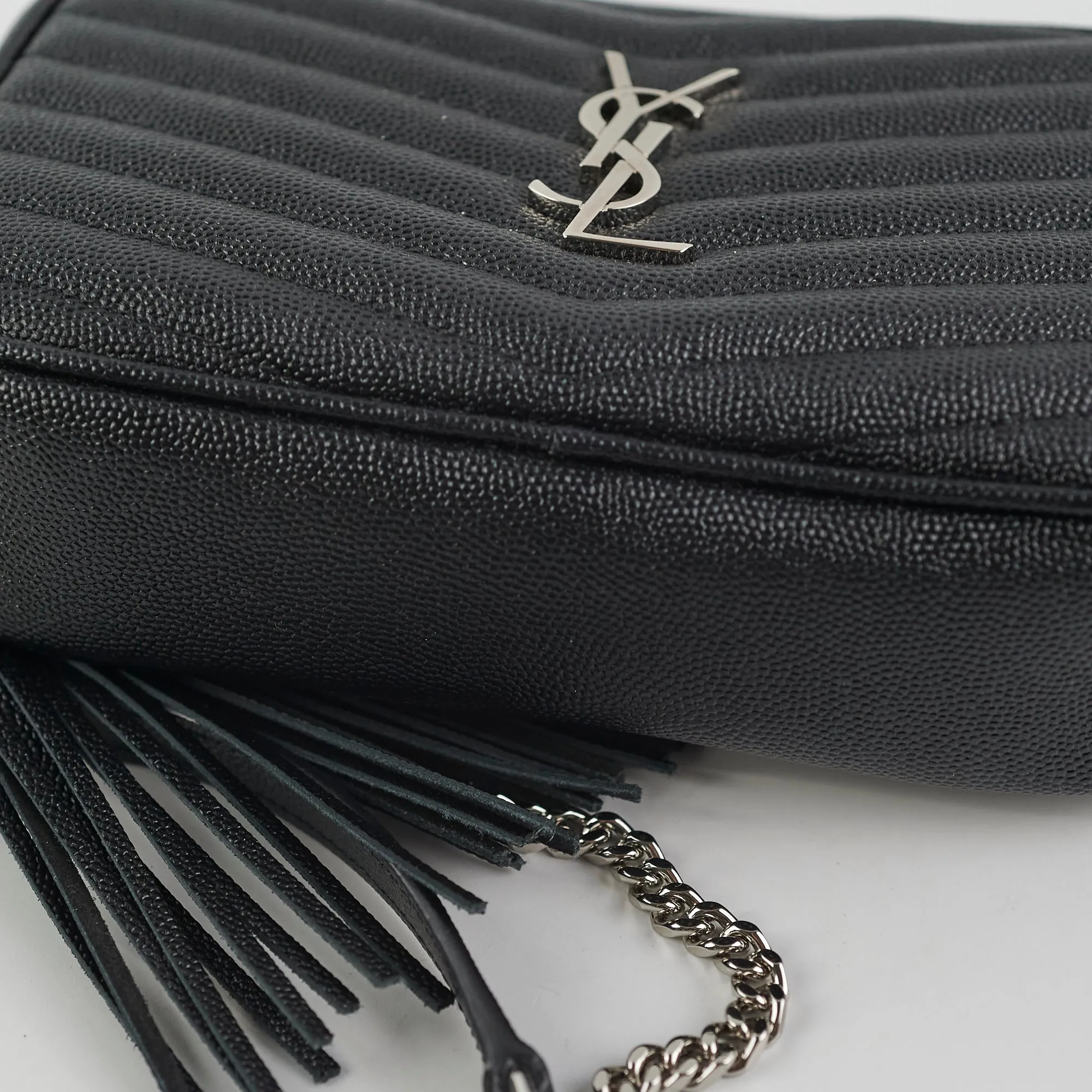 Saint Laurent Mini Lou Camera Black Crossbody Bag