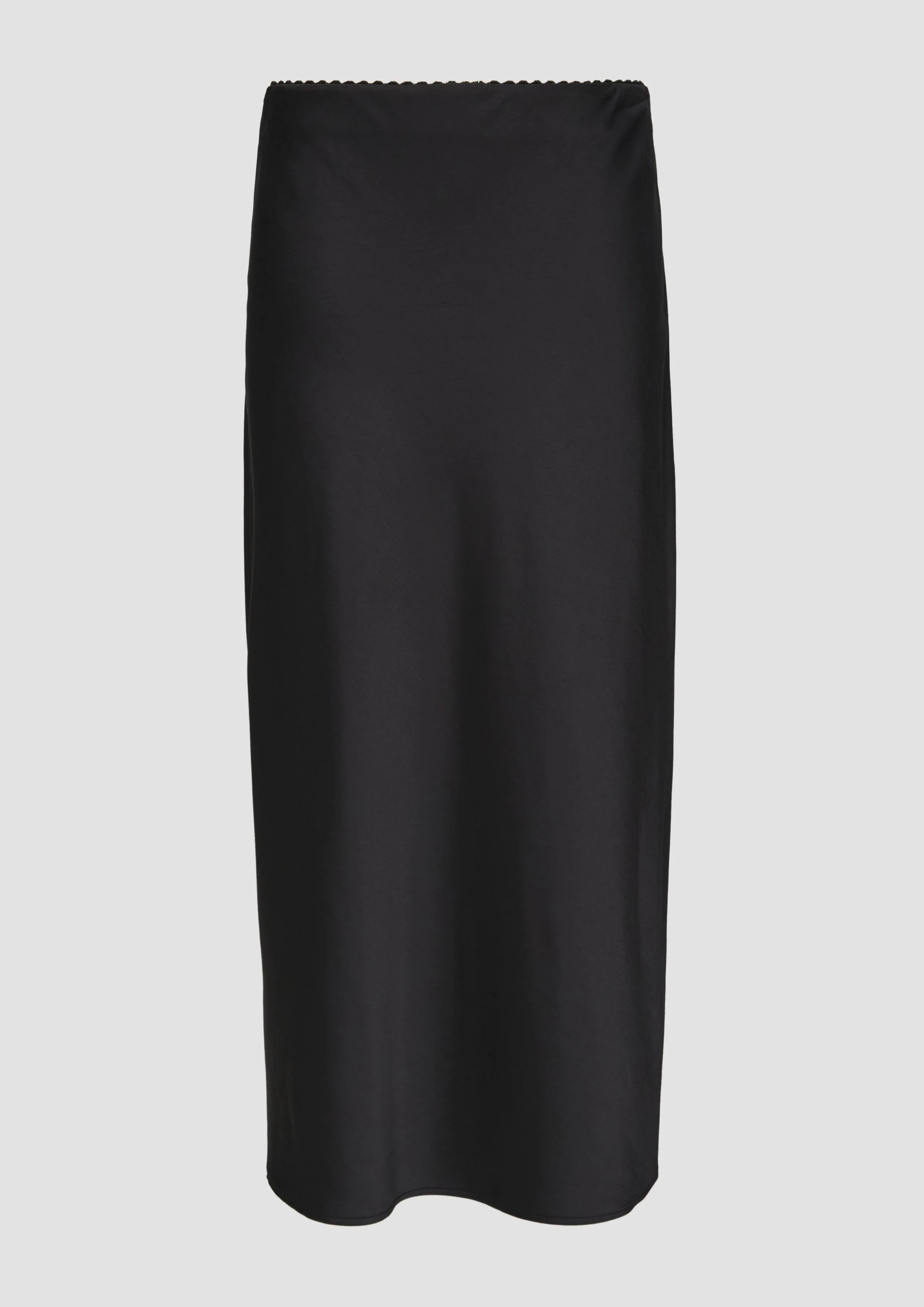 Satin midi skirt