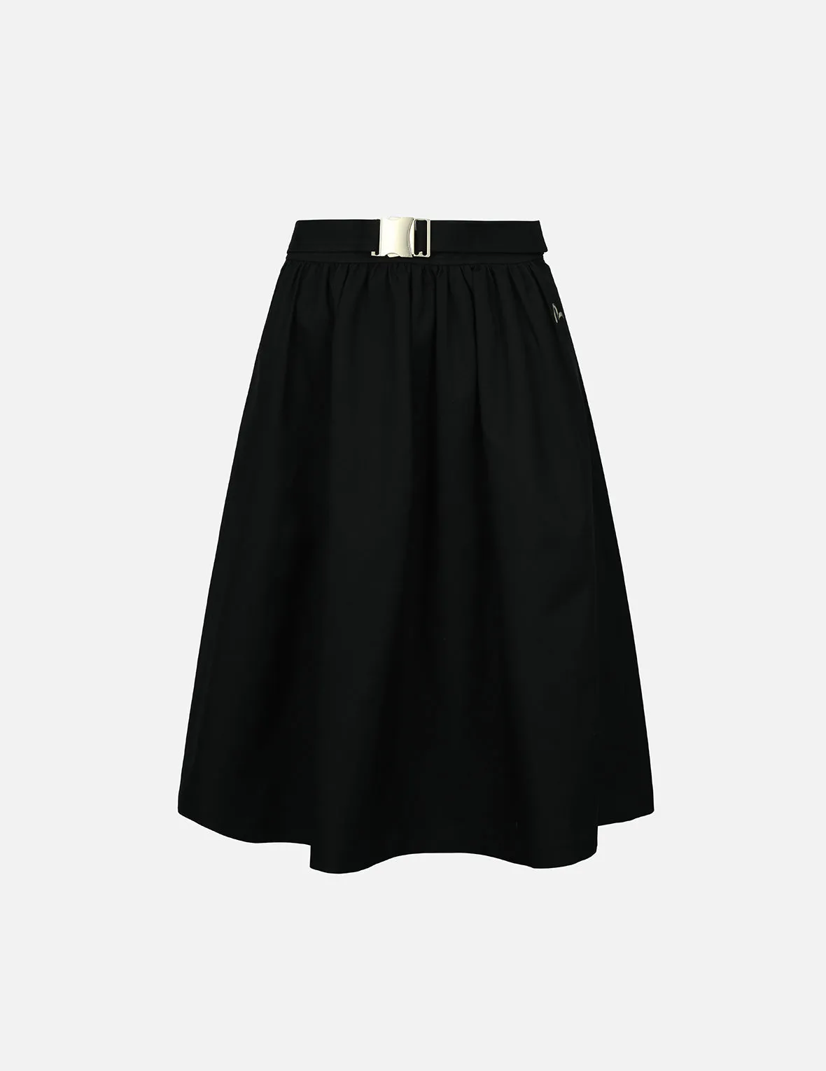 Seagull Embroidery Flare Skirt