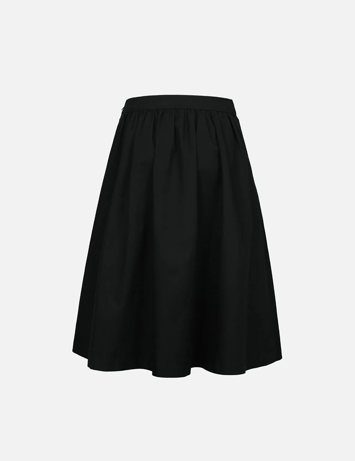 Seagull Embroidery Flare Skirt