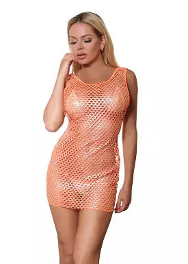 Sexy Open Fishnet Dress- sassyassyclothing