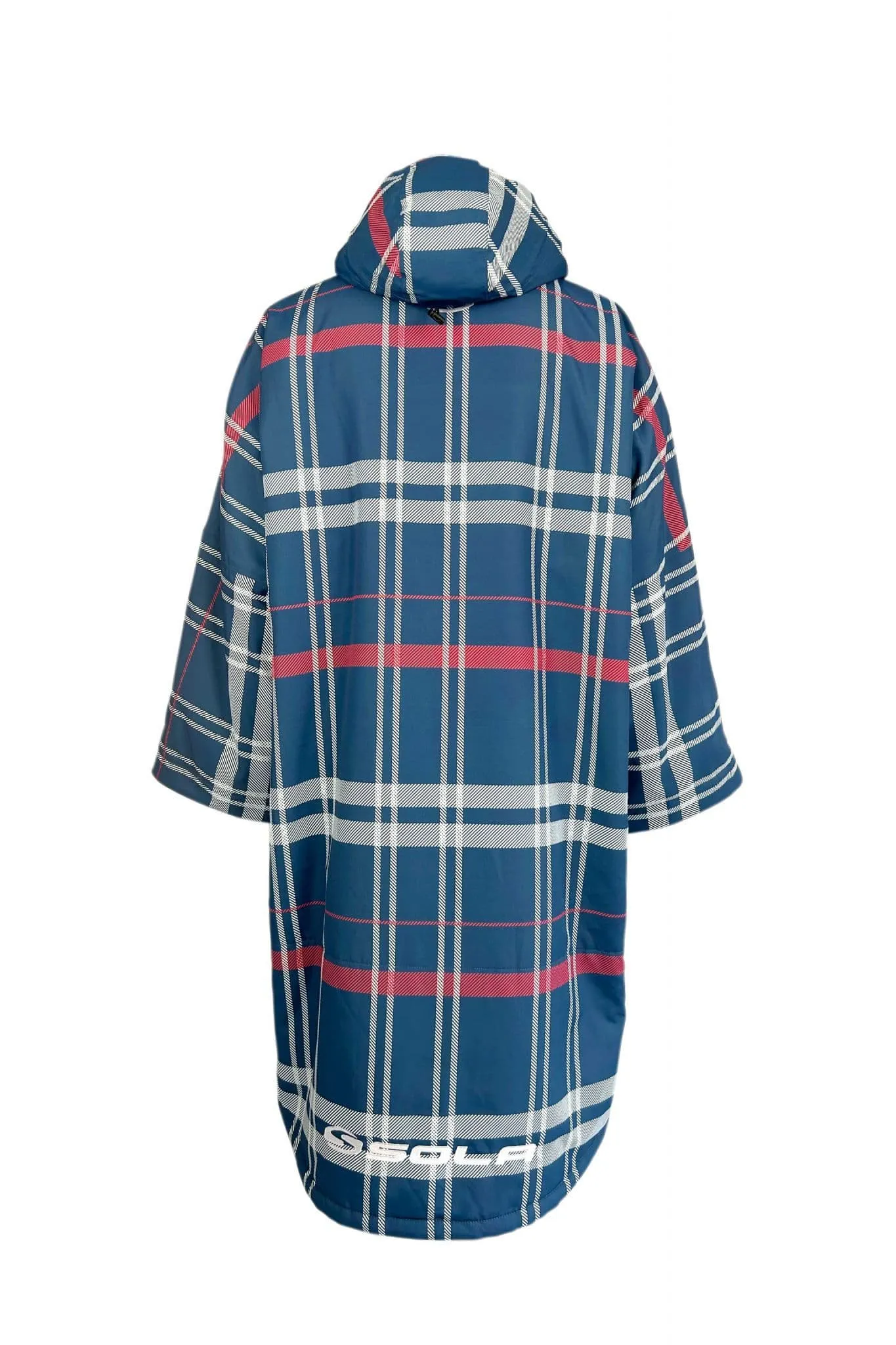 Sola Adult Waterproof Changing Coat-Navy/Check