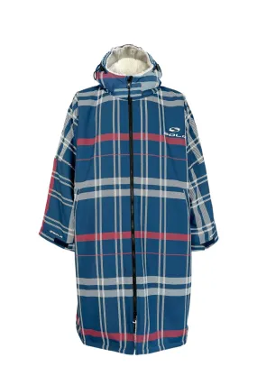 Sola Adult Waterproof Changing Coat-Navy/Check