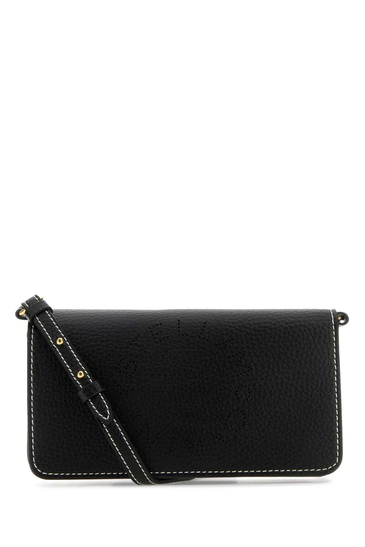 Stella McCartney Black Alter Mat Mini Stella Logo Crossbody Bag