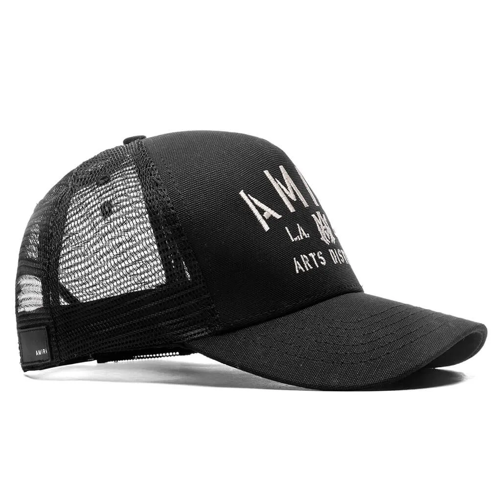 Stencil Trucker Hat - Black