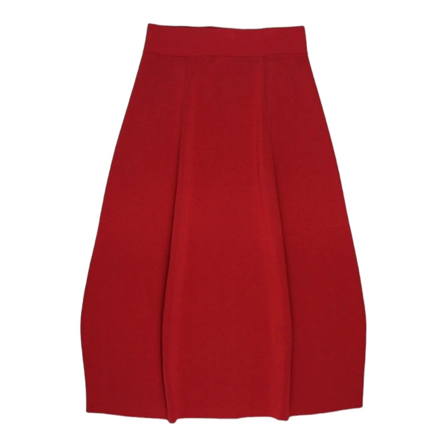 Studio Nicholson Red Panelled Jersey Skirt