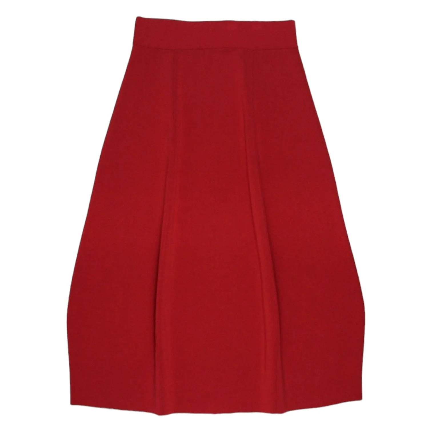 Studio Nicholson Red Panelled Jersey Skirt