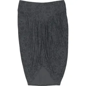 Stussy Grey Patterned Midi Skirt