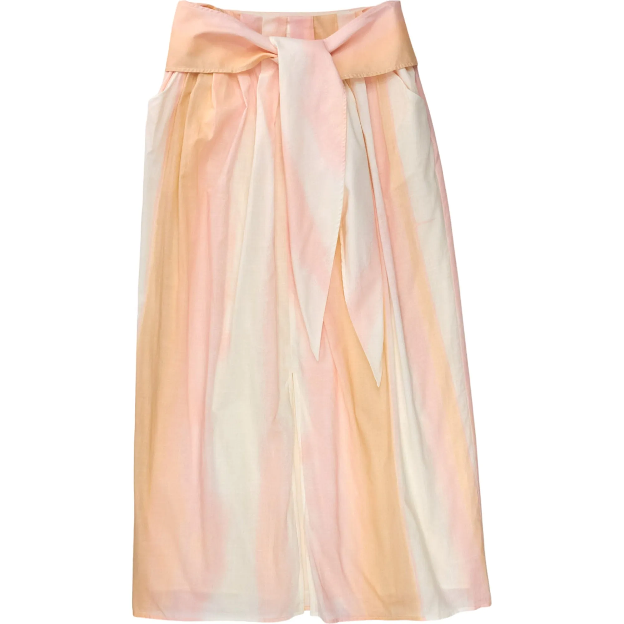 Sunset Lover Pink Cream Midi Skirt